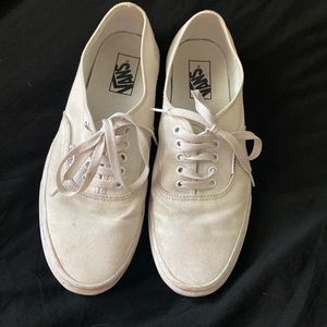 White authentic vans